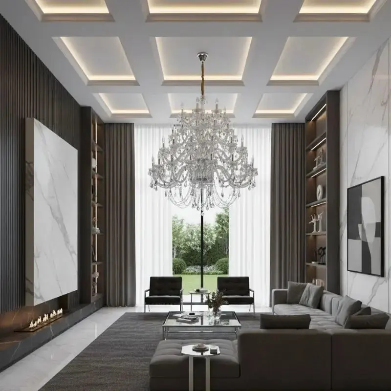 Villa Foyer Extra Large Crystal Chandelier - Image 5