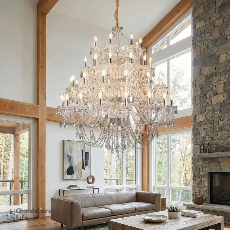 Villa Foyer Extra Large Crystal Chandelier - Image 6