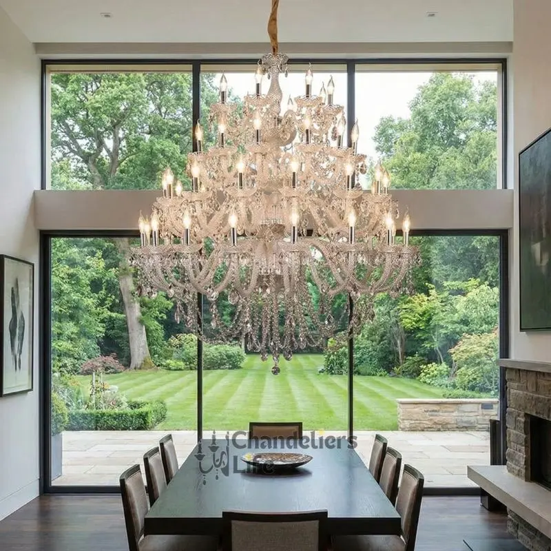 Villa Foyer Extra Large Crystal Chandelier - Image 7