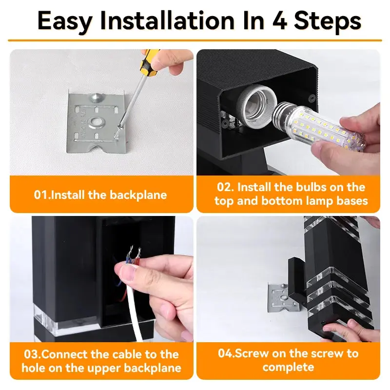 Wall Outdoor Light IP65 Waterproof - Image 5