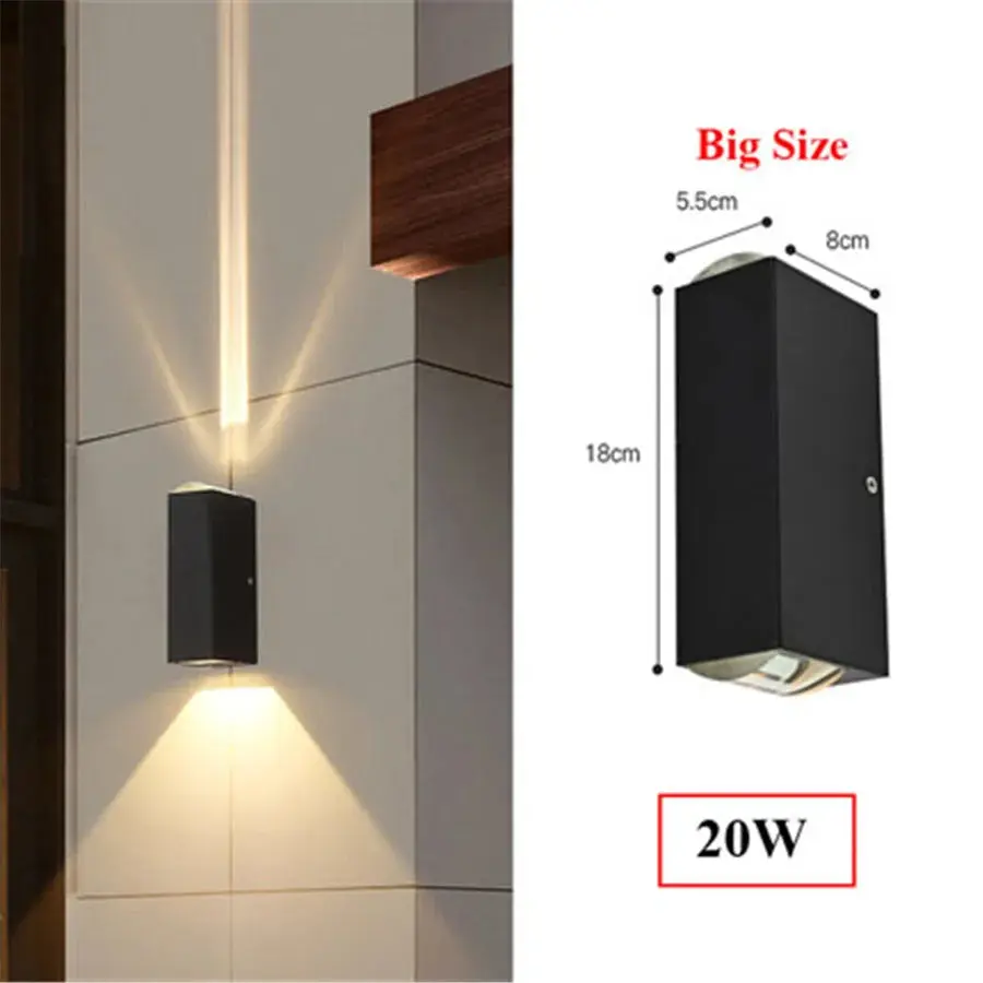 Waterproof LED Up Down Garden Wall Light - Image 10