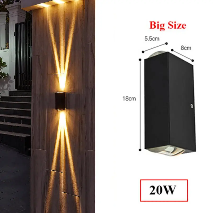 Waterproof LED Up Down Garden Wall Light - Image 11